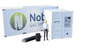 Noble Gas Systems Conformable Compressed Gas Storage System can take nearly any shape and size which accommodates use in the transportation, aviation, marine and bulk storage industries. (c) NGS