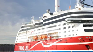 Rotor Sail Installed Aboard Viking Grace