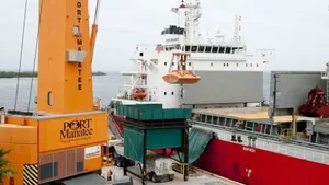 Offloading Corn at Port Manatee: Photo credit Port Manatee
