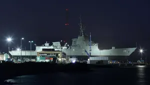 Engine Startup Aboard New Aussie Destroyer