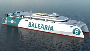 Baleària Builds World's First Gas Engine-Powered High-Speed Catamaran