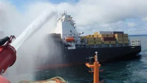 Fire-fighting Experts Reboard 'MSC Flaminia' After Storm
