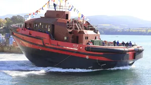 Sweden’s New Hybrid Icebreaking Tug Launched