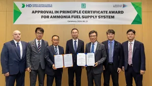 HD KSOE Gains LR Approval for Ammonia Fuel Supply System
