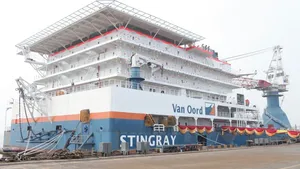 Pipe-layer 'Stingray': Photo courtesy of Van Oord