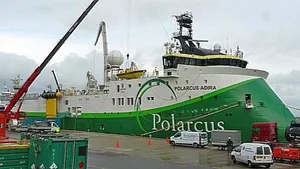 Polarcus Vessel Alongside: Photo credit Damen Shiprepair