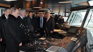 President Putin Aboard Icebreaker: Photo credit Presidential News Service