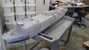 3-D Printer Model USNS Comfort: Photo credit NSWC