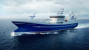The new purse seiner/trawler being built by the Danish shipbuilder Karstensen Shipyard will be the world's first fishing vessel with the Wärtsilä 31 engine. (Image: Wärtsilä)