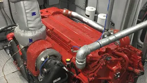 The recently introduced marine version of the Cummins X15 will offer variable speed and fixed speed ratings between 450 horsepower (336 kW) and 600 horsepower (447 kW), while meeting U.S. Environmental Protection Agency (EPA) Tier 3 and International Maritime Organization (IMO) Tier II emissions standards. Image: Cummins