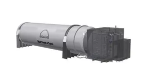 Rendering of the MAN Cryo 350 m³ vacuum-insulated, cylindrical type C tank and coldbox. (Image MAN D&T)