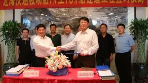 Fast Rescue Catamarans Signing Ceremony: Photo credit Afai