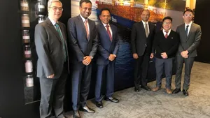 From left to right: William Chan (Purchasing Manager, Pacific Basin), Sarath Prasannan (Managing Director, MAN Hong Kong), Jay K Pillai (Director, Fleet, Pacific Basin), Harsh Bhave (General Manager, Technical, Pacific Basin), Raymond Siu (Head of Sales, MAN Hong Kong), Jason Lai (Senior Sales Account Manager, MAN Hong Kong) Photo: MAN Energy Solutions 