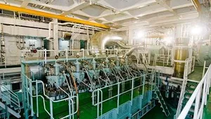 RT-flex58T, version D engine in the engine room of MV Shansi