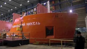 Russian icebreaker construction: Photo courtesy of ABB