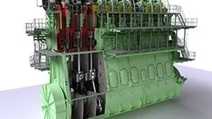 Dual fuel S90MEGI engine: Image credit MAN