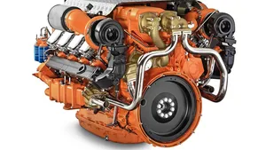 Scania 16 liter V8 EPA Tier 3 engine