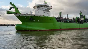Video: LNG-powered Dredger Scheldt River Launched