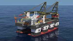 Semi-submersible crane vessel Sleipnir. (Image: GE)