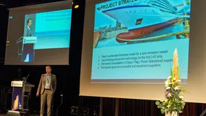 Serge Fossati, project manager at Viking Cruises, unveiled the company's hydrogen plans in Haugesund. (Photo: Norwegian Maritime Authority)