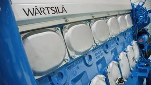 six-cylinder Wärtsilä 20DF dual-fuel engine