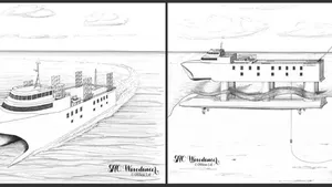 Submersible Hull Catamaran: Image credit OSSeas Ltd