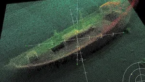 Sunken Dhow Located: Photo credit MOD