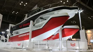The suspension boat at the Japan International Boat Show 2018 (Photo: Yanmar)
