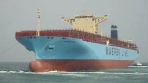 TAURO RICKMERS will be trading as MAERSK EVORA. She is one of the final  two 13,100 TEU container ships recently delivered by Hyundai Heavy Industries to Rickmers Group. Photo: Rickmers Group