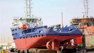 Topaz Dignity on Slipway: Photo credit MAN Diesel & Turbo