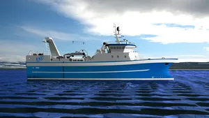 The new trawler for Vinnslustodin hf. and Hradfrystihusid Gunnvör was designed by Skipasýn and will be built by Huanghai Shipbuilding Co. Ltd. (Image: MAN)