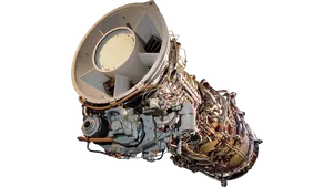 The GE 25 MW gas turbine.