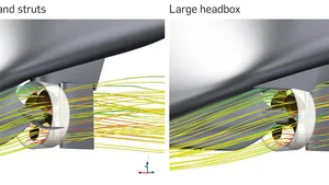 Visualization of the flow through the nozzle. (Image: Schottel)