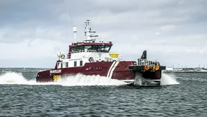 Volvo Penta led a completely remote installation of quad IPS units to repower Northern Offshore Services (NOS) vessel, the M/V Traveller, for operation in the North Sea. (Photo: Volvo Penta)