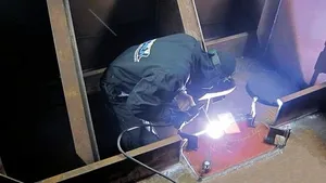 Welding inboard area: Photo credit Hydrex