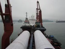 Tugs "Get a Lift" to Moroccan Port