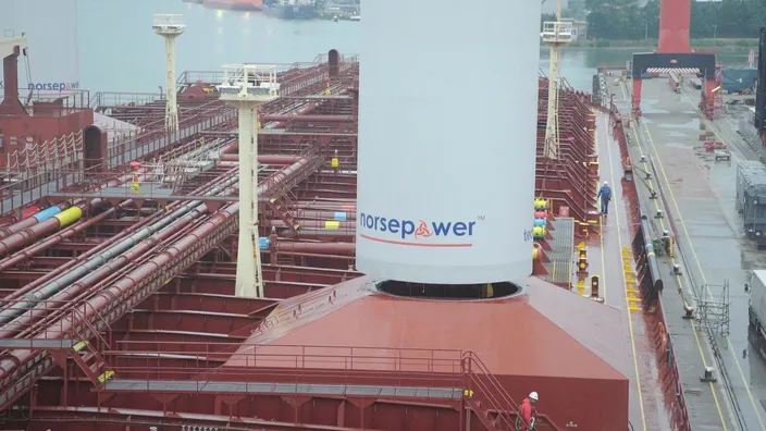 Rotor Sails Installed on Maersk Oil Tanker