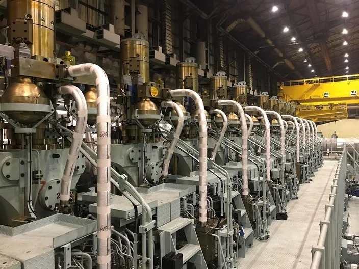View of an MAN B&W 11G90ME-GI engine during its recent shop test. (Photo: MAN Energy Solutions) 