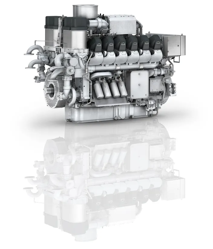The MAN 12V175D-MM engine. Photo courtesy MAN