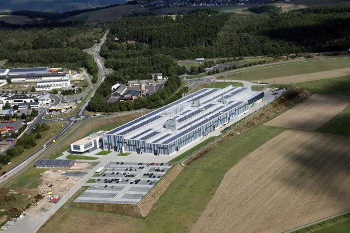 Aerial view of the new SCHOTTEL plant; ©SCHOTTEL