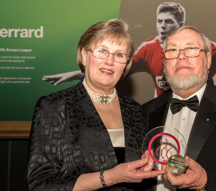 Alexis & Norman Lay of LEK Lubrication Systems, winner of Micro Business of the Year 2017 in the Mersey Maritime Industry Awards (MMIAs) (Photo: LEK Lubrication Systems)