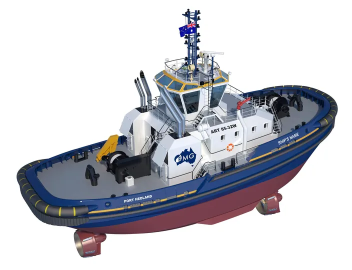 Artist impression ART 85-32W. Image: Damen Shipyard