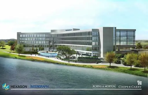 Artist impression newe Integraph HQ: Image credit Intergraph