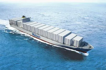 Artist impression of Matson’s Aloha-class containership (Image: Matson)