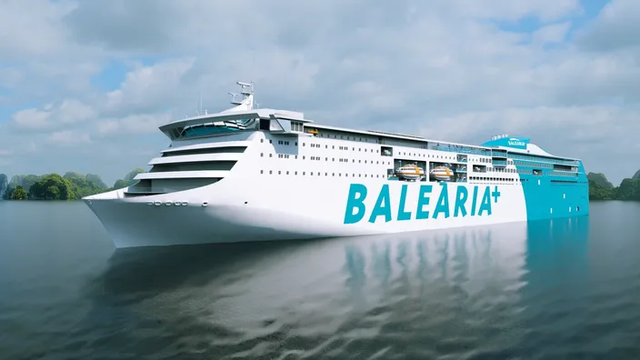 Baleària's new RoRo passenger ferry (Image: Wärtsilä)