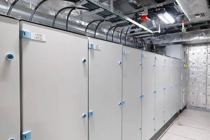 The BlueVault battery line-up. Image courtesy Siemens Energy