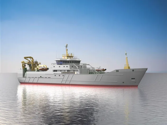 Breakthrough vessel: the mackerel-catching new-build designed by France Pelagique and ASD Ship Design is being built and engineered by Havyard Ship Technology (Image: Havyard Ship Technology)