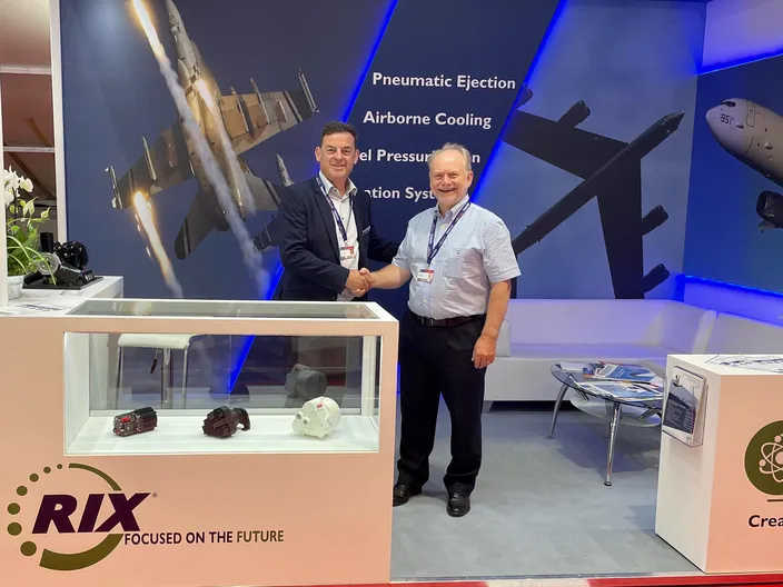 From left: Bryan Reid, Chief Sales Officer, RIX Industries, with Jeff Owen, BDI Director. (Photo: RIX Industries)