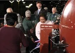 Mrs. Chavez in Action: Photo credit General Dynamics