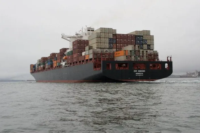 Container Ship 'Zim Ningbo': Photo credit Zim Line